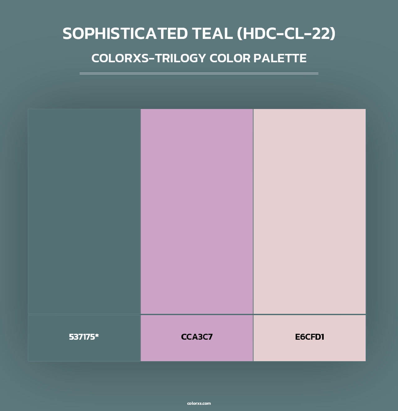 Sophisticated Teal (HDC-CL-22) - Colorxs Trilogy Palette