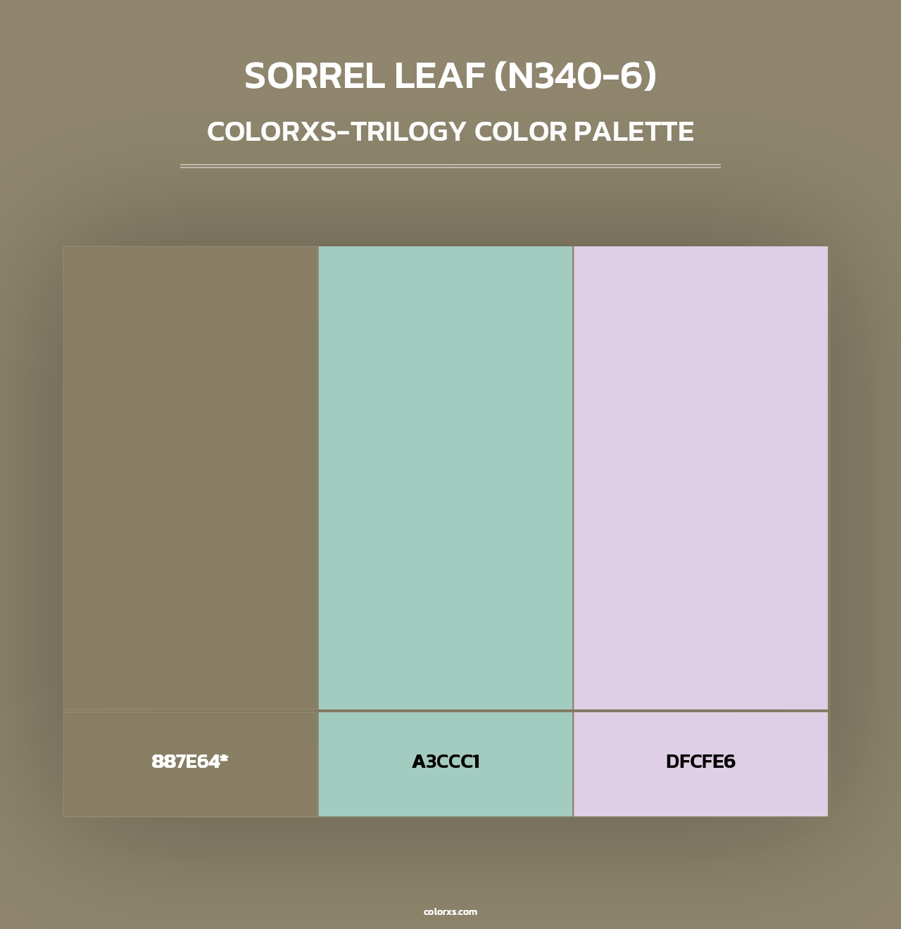 Sorrel Leaf (N340-6) - Colorxs Trilogy Palette
