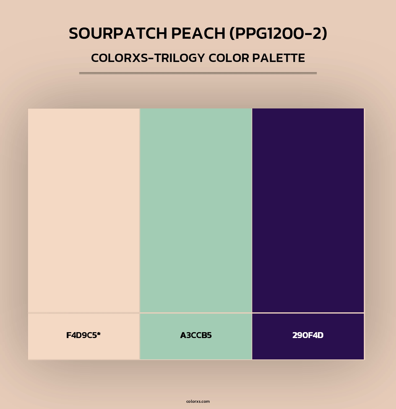 Sourpatch Peach (PPG1200-2) - Colorxs Trilogy Palette