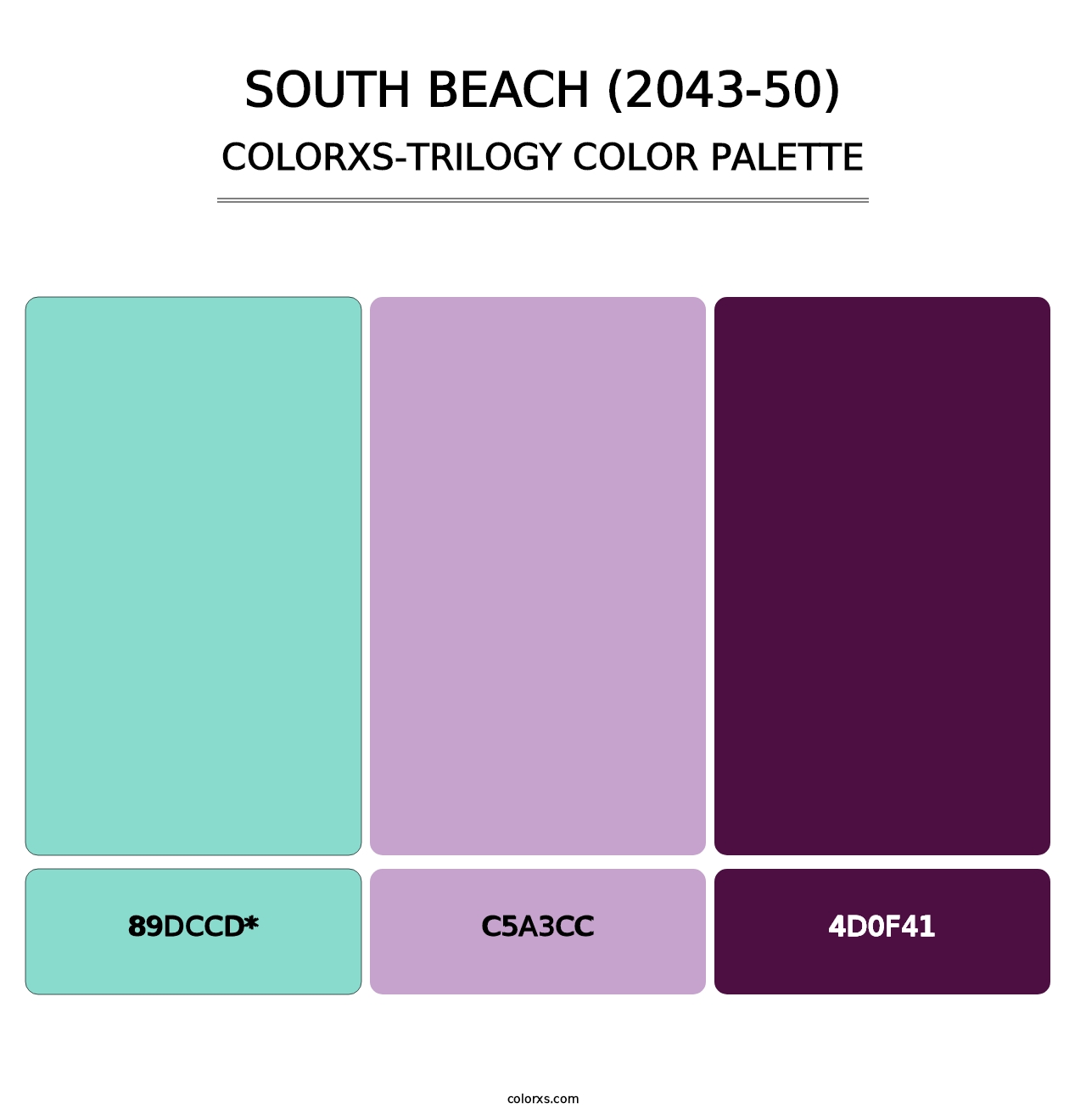 South Beach (2043-50) - Colorxs Trilogy Palette
