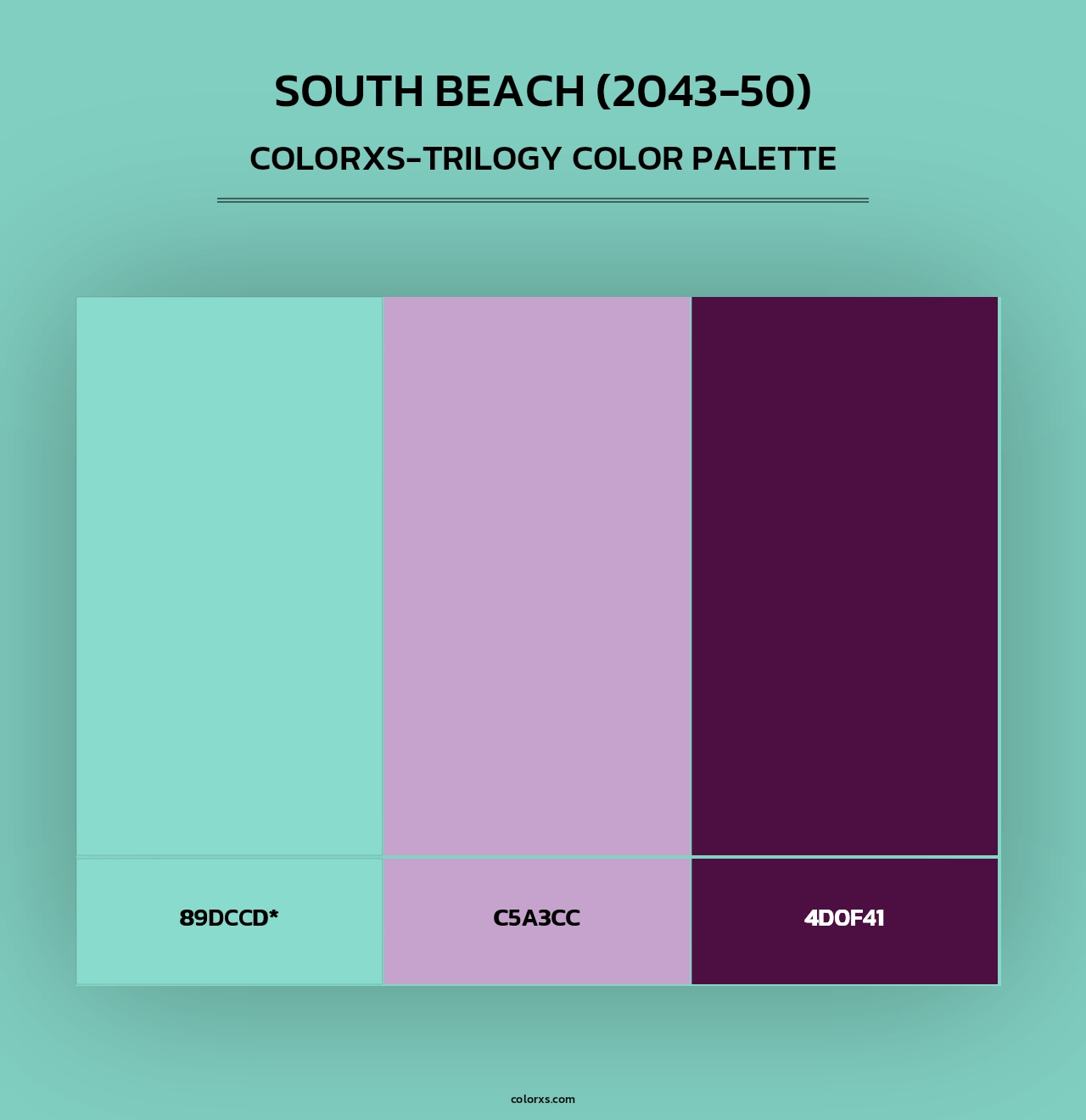 South Beach (2043-50) - Colorxs Trilogy Palette