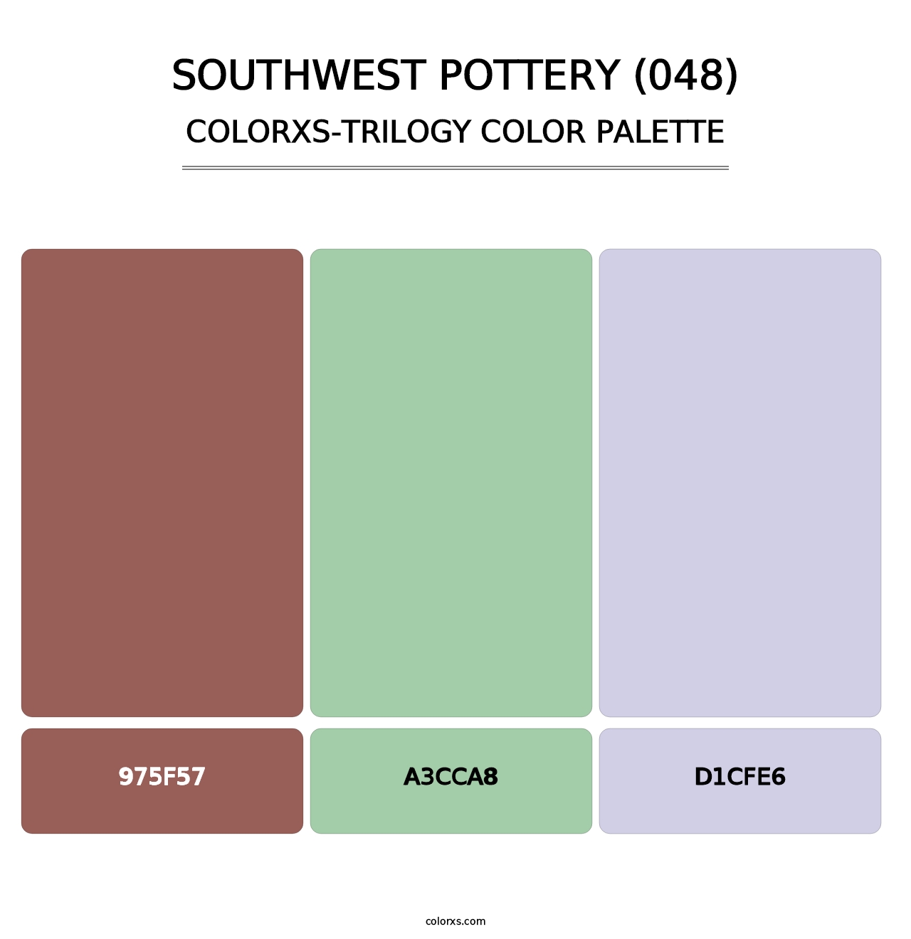 Southwest Pottery (048) - Colorxs Trilogy Palette