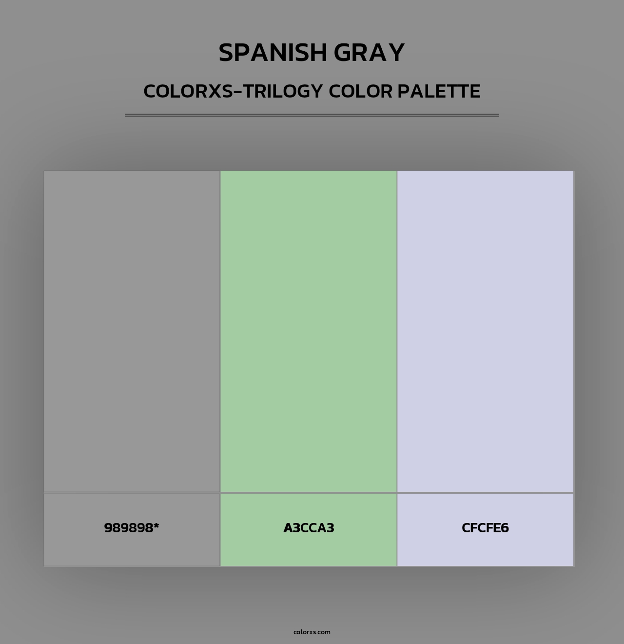 Spanish Gray - Colorxs Trilogy Palette