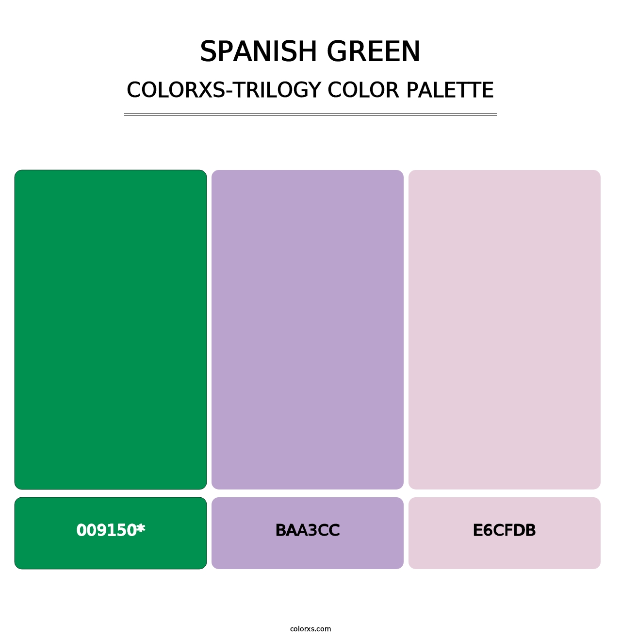 Spanish Green - Colorxs Trilogy Palette