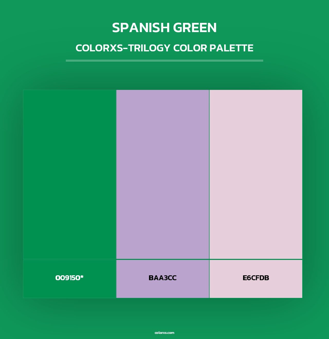 Spanish Green - Colorxs Trilogy Palette
