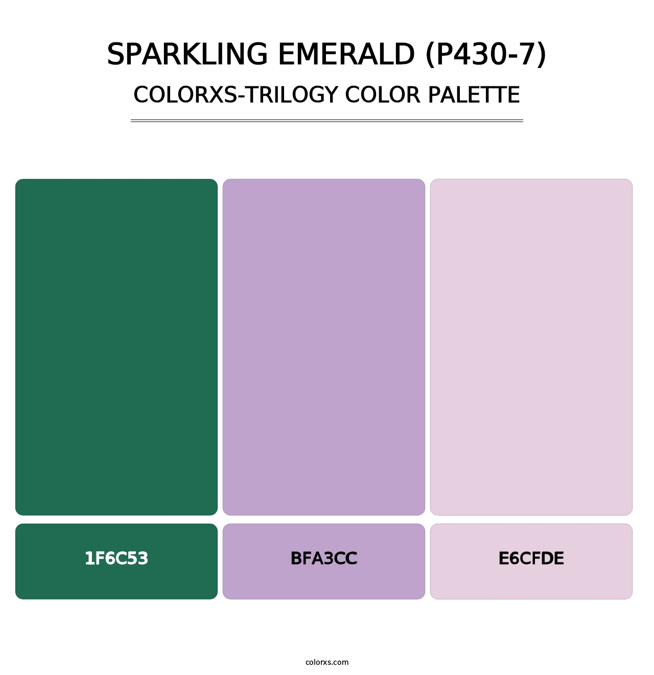 Sparkling Emerald (P430-7) - Colorxs Trilogy Palette