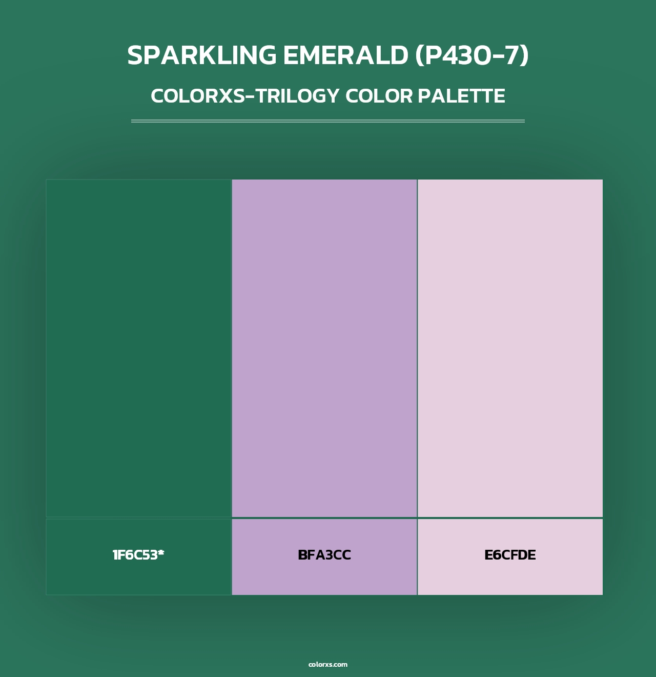 Sparkling Emerald (P430-7) - Colorxs Trilogy Palette