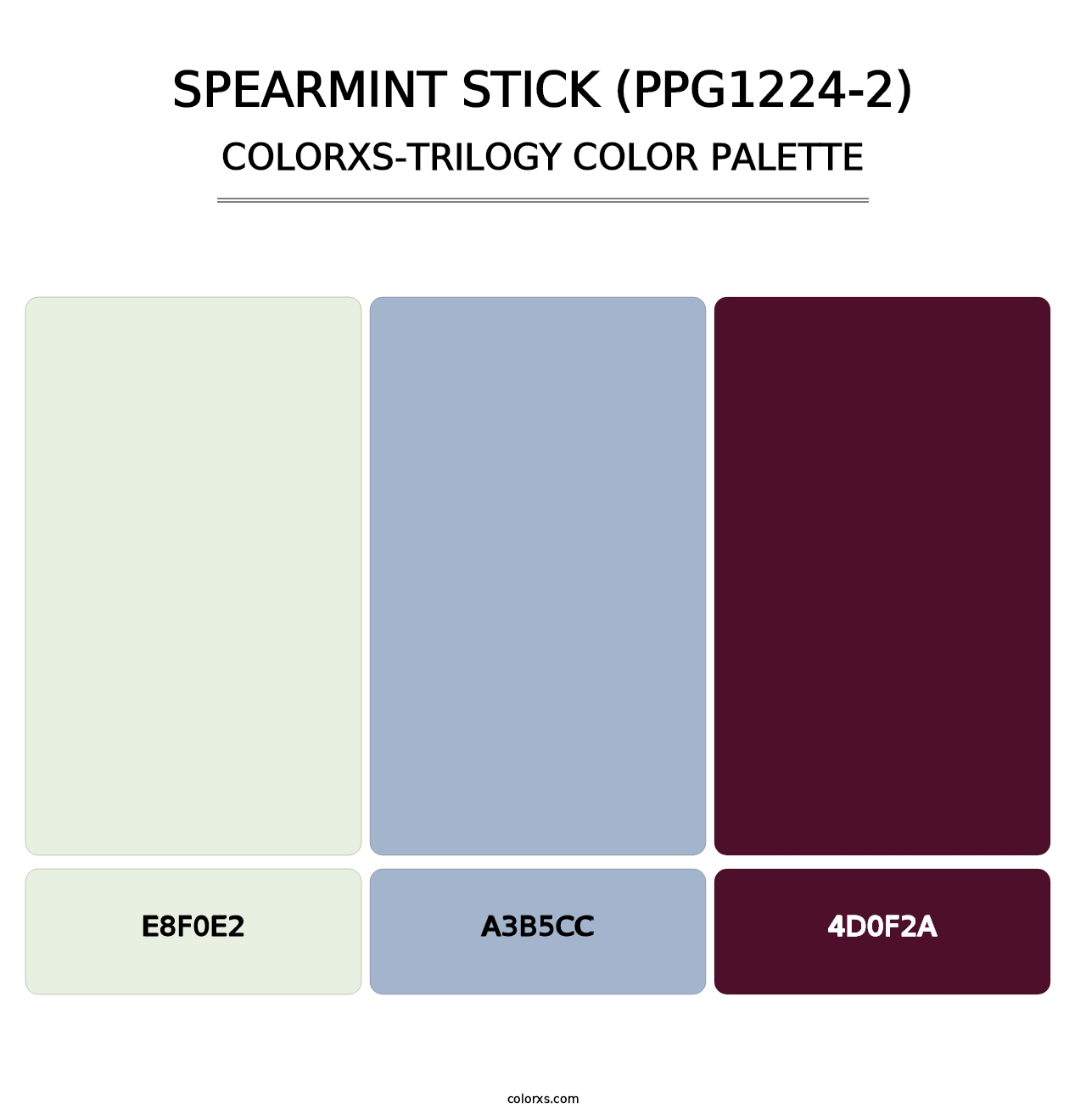 Spearmint Stick (PPG1224-2) - Colorxs Trilogy Palette