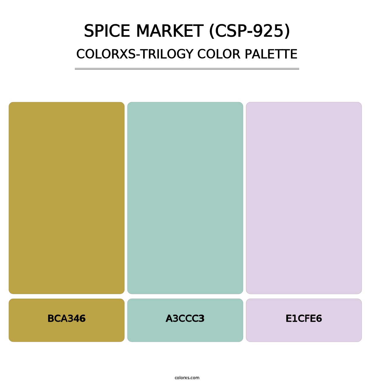 Spice Market (CSP-925) - Colorxs Trilogy Palette