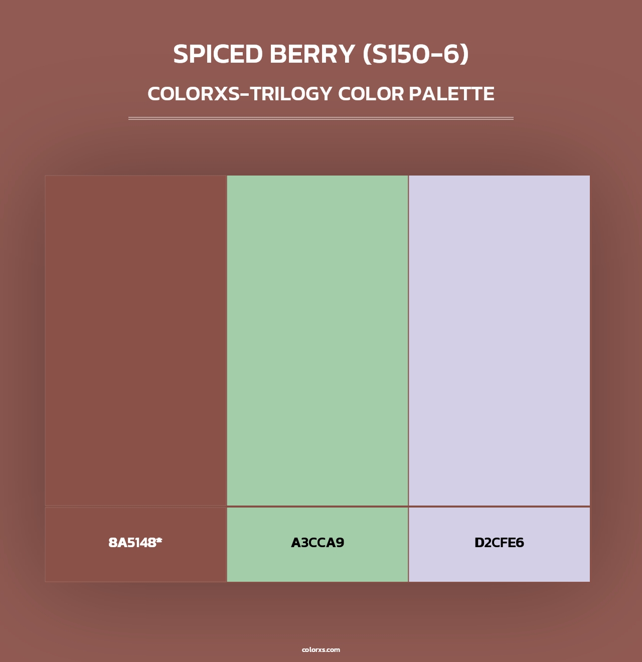 Spiced Berry (S150-6) - Colorxs Trilogy Palette
