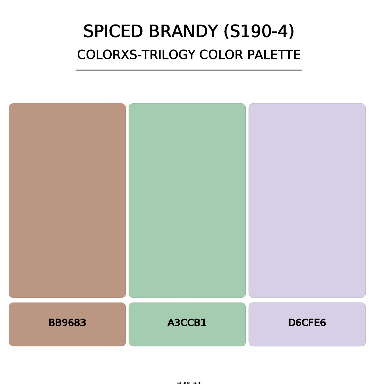 Spiced Brandy (S190-4) - Colorxs Trilogy Palette