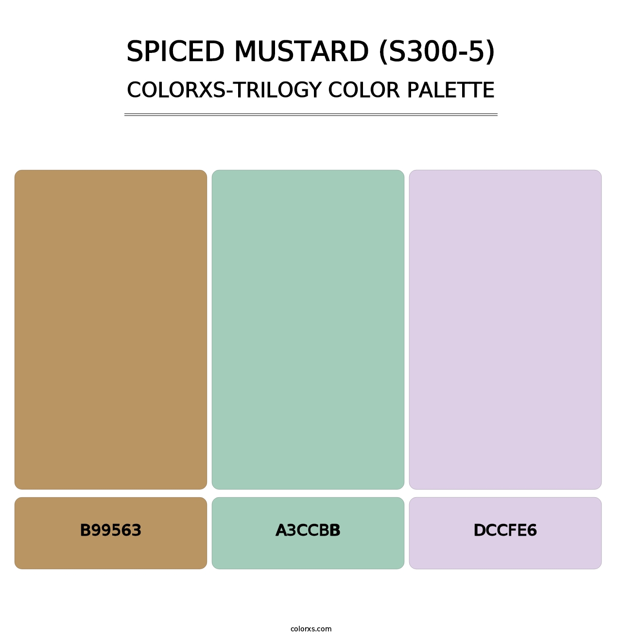 Spiced Mustard (S300-5) - Colorxs Trilogy Palette