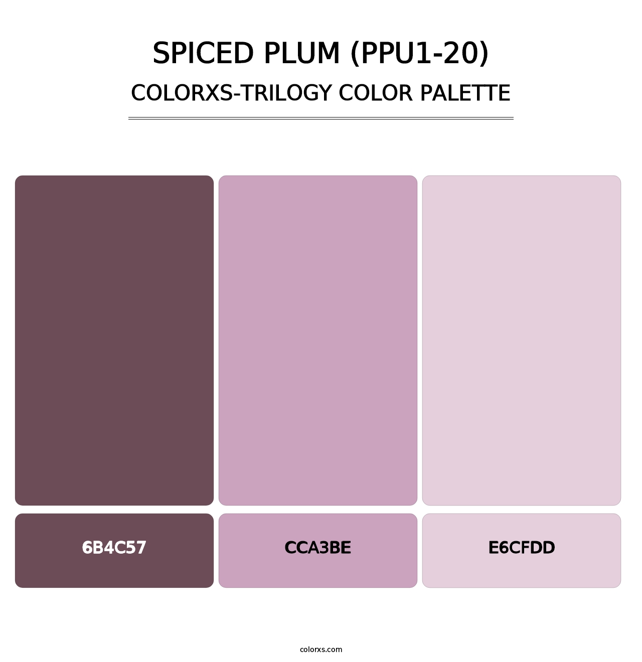 Spiced Plum (PPU1-20) - Colorxs Trilogy Palette