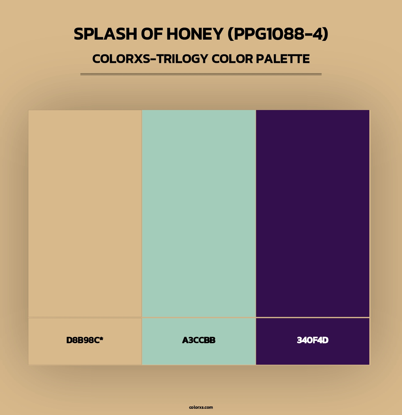 Splash Of Honey (PPG1088-4) - Colorxs Trilogy Palette