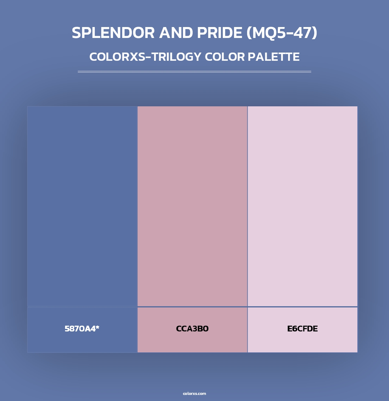 Splendor And Pride (MQ5-47) - Colorxs Trilogy Palette