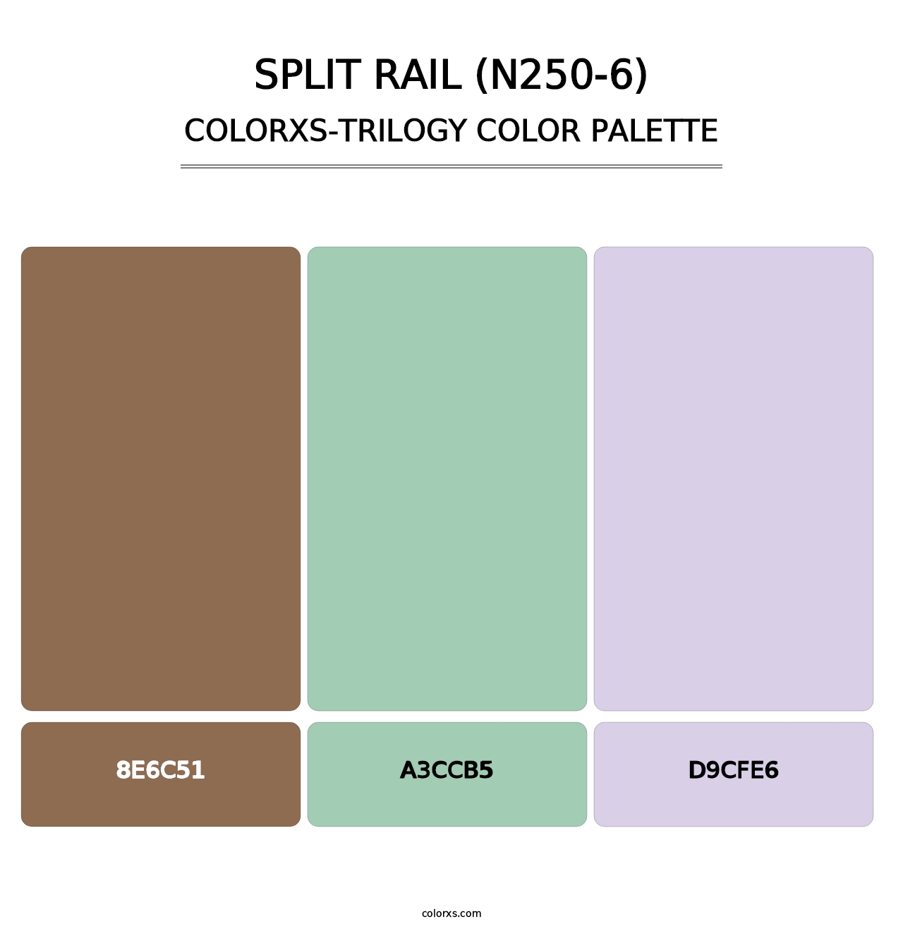 Split Rail (N250-6) - Colorxs Trilogy Palette
