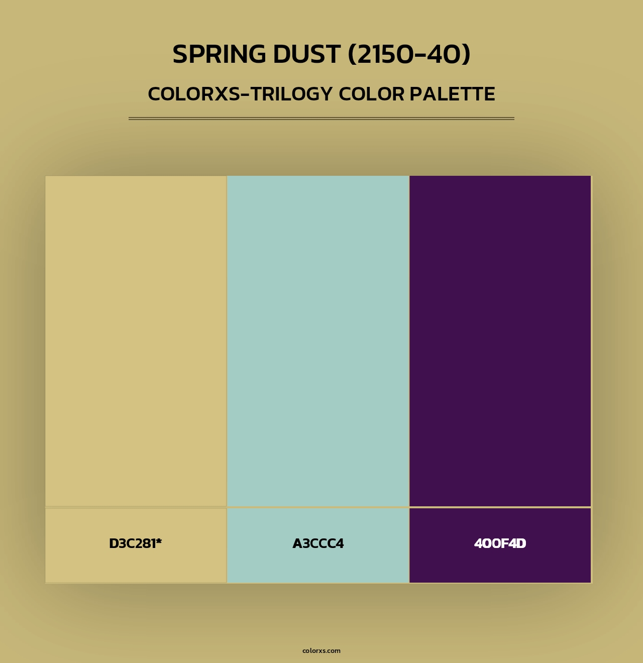 Spring Dust (2150-40) - Colorxs Trilogy Palette
