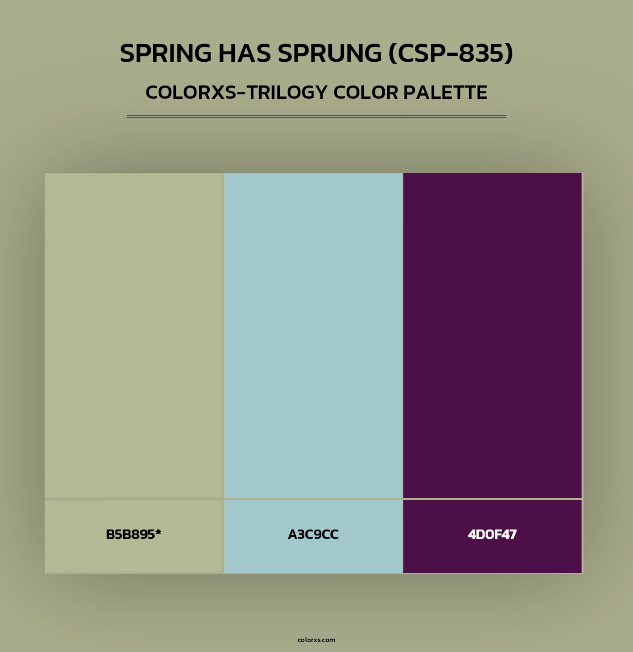 Spring has Sprung (CSP-835) - Colorxs Trilogy Palette