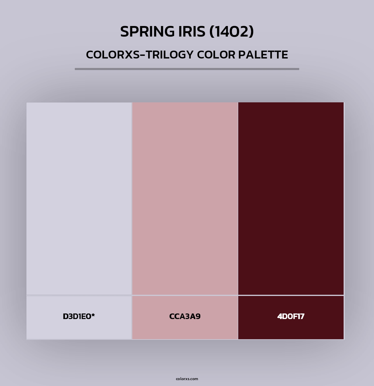 Spring Iris (1402) - Colorxs Trilogy Palette