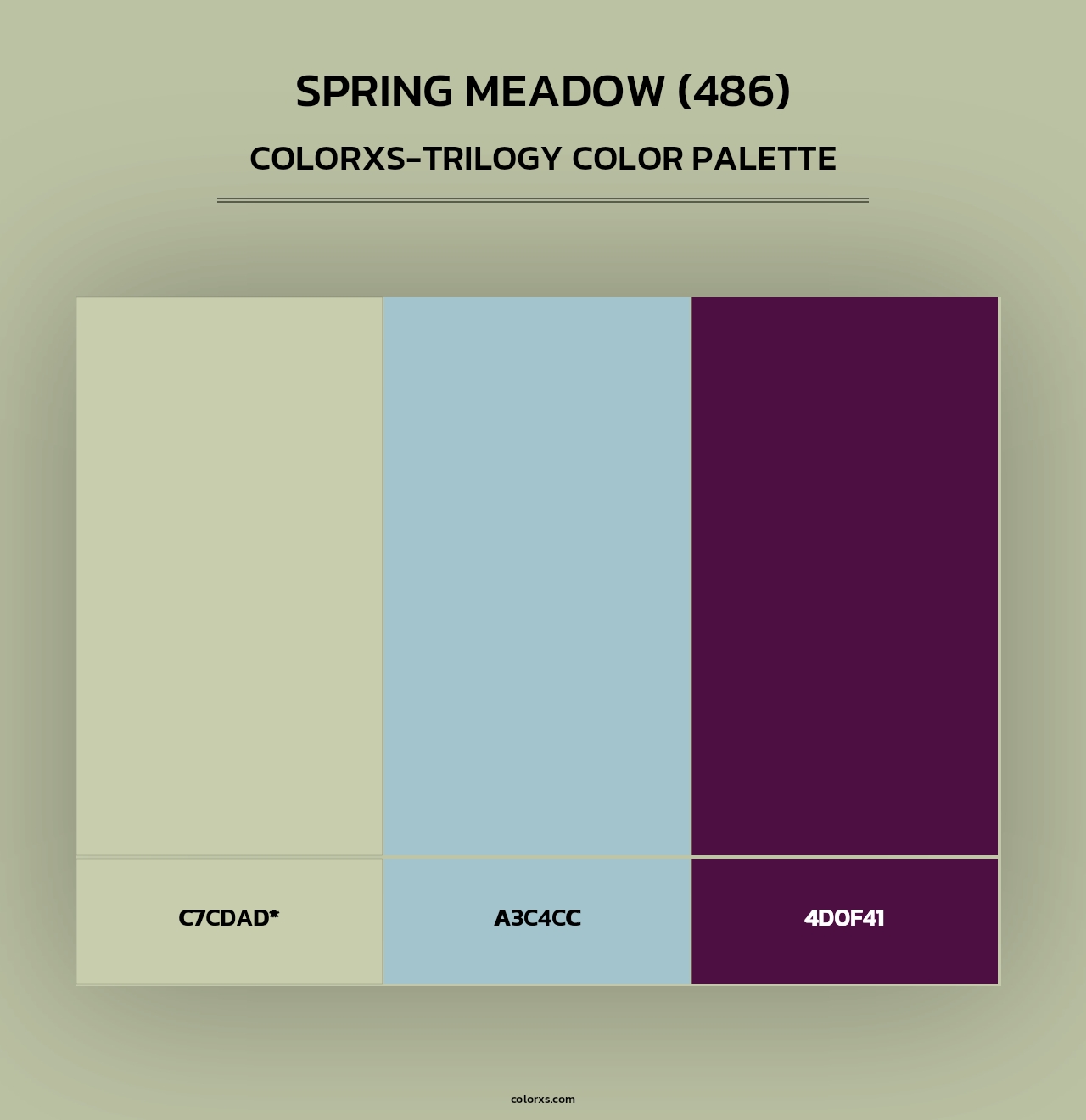 Spring Meadow (486) - Colorxs Trilogy Palette