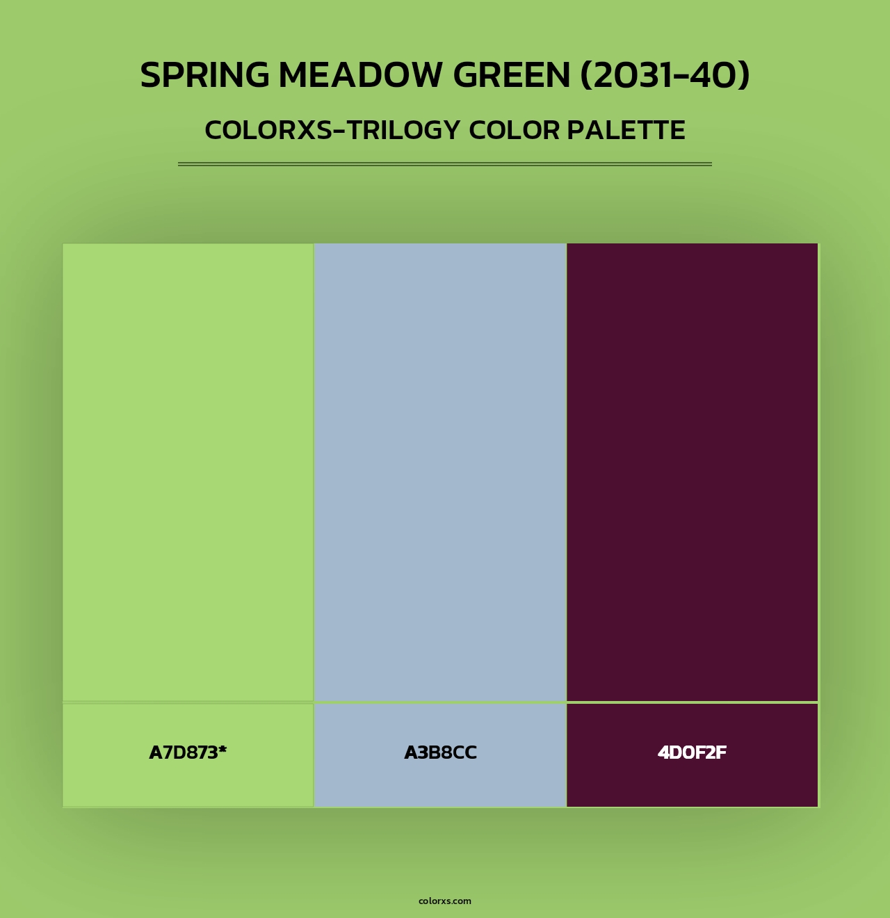 Spring Meadow Green (2031-40) - Colorxs Trilogy Palette