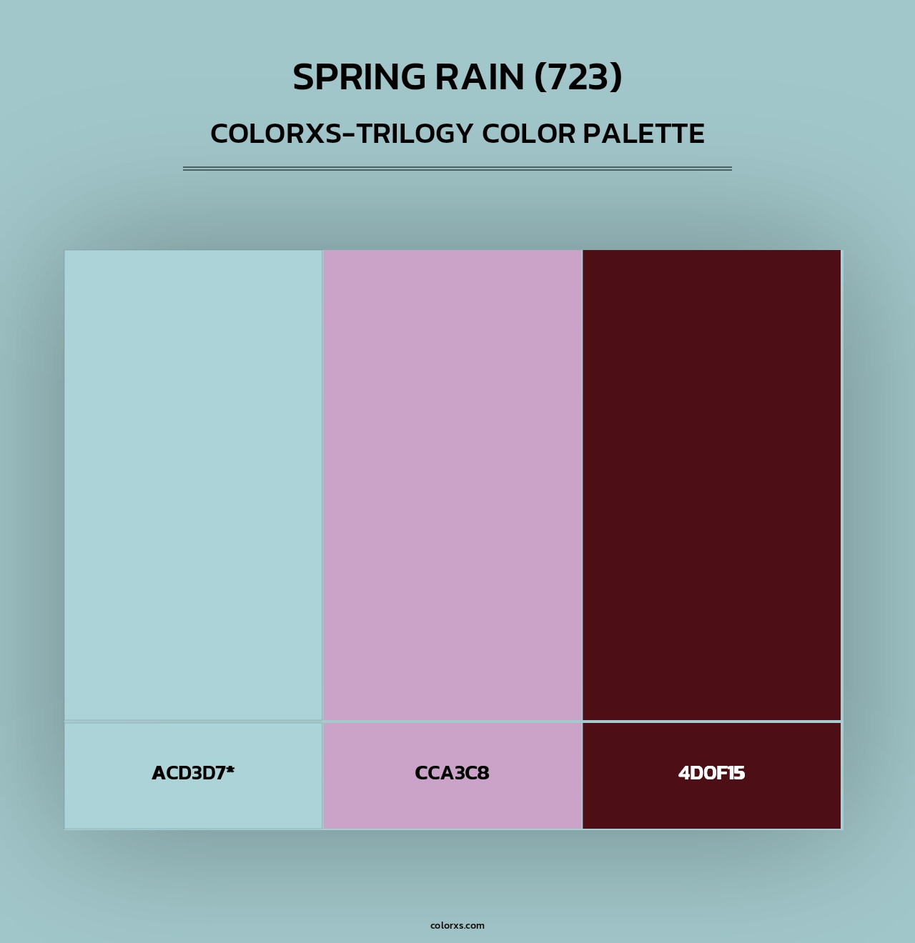 Spring Rain (723) - Colorxs Trilogy Palette