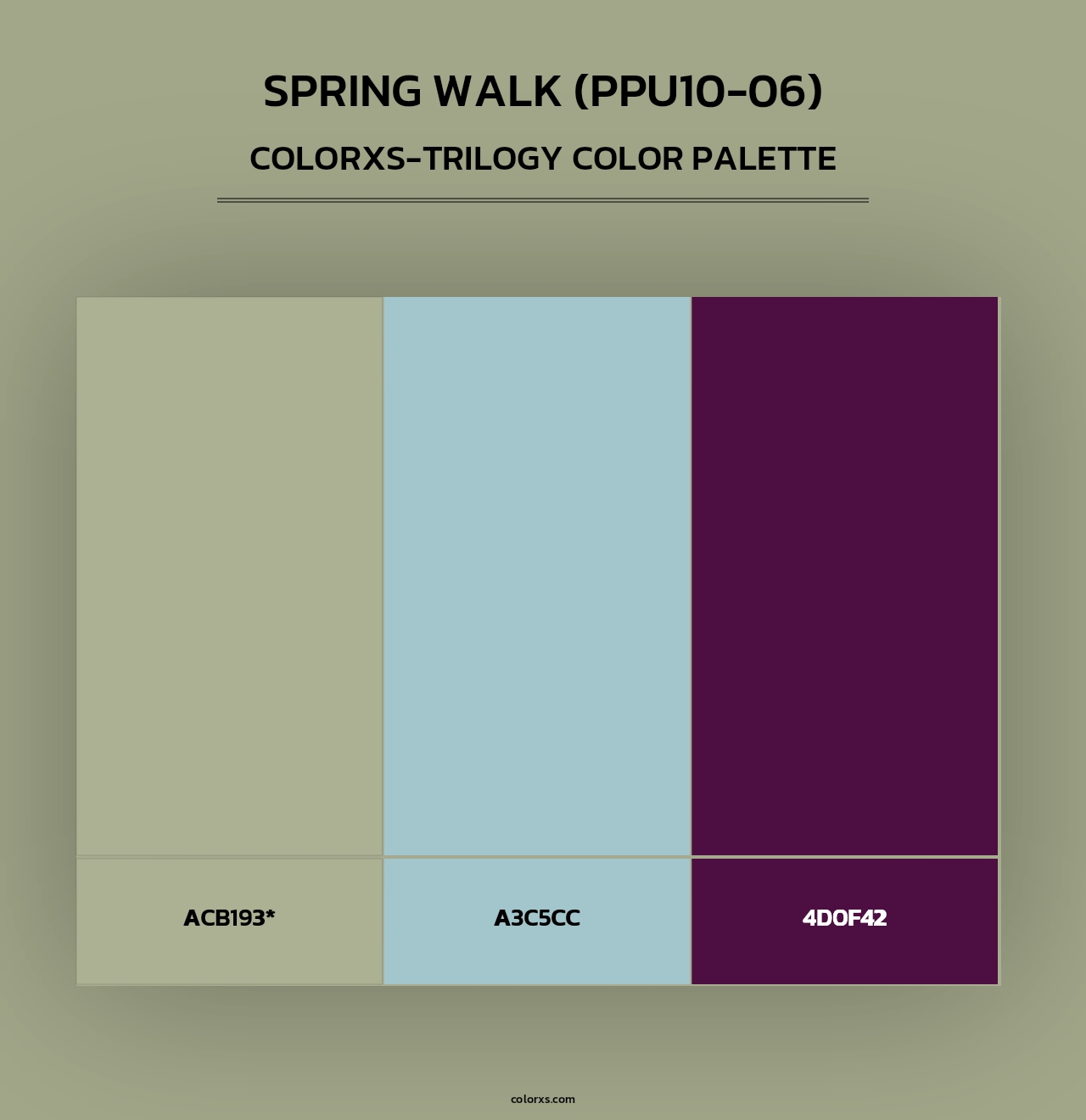 Spring Walk (PPU10-06) - Colorxs Trilogy Palette