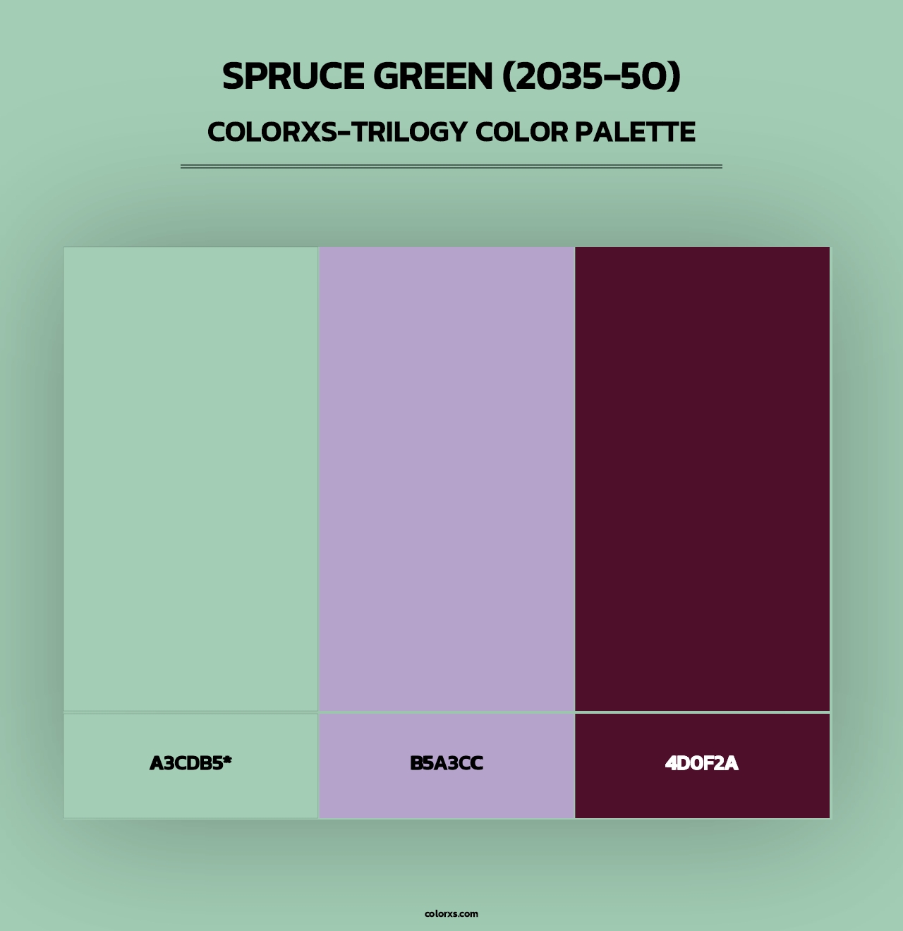 Spruce Green (2035-50) - Colorxs Trilogy Palette