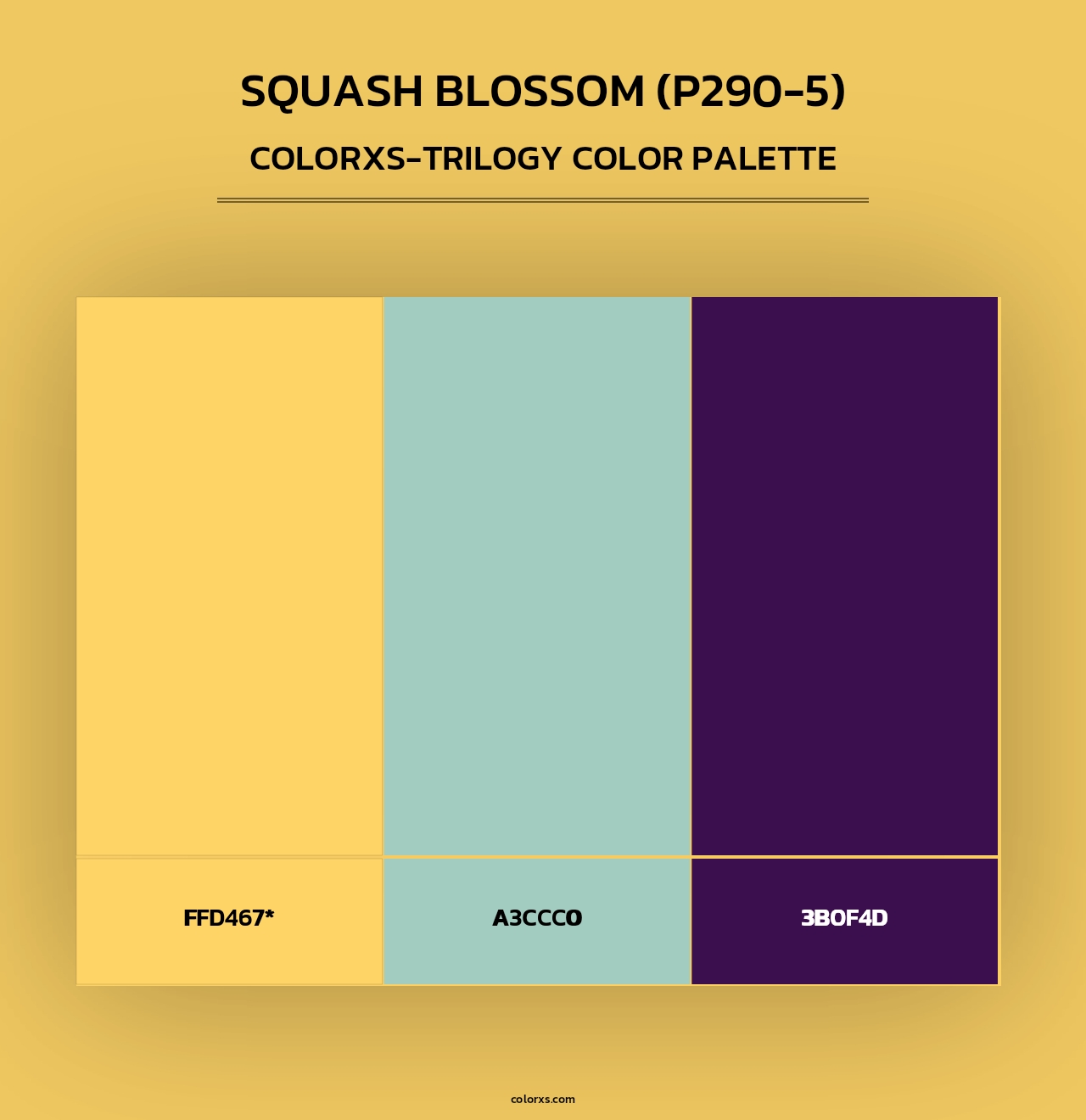 Squash Blossom (P290-5) - Colorxs Trilogy Palette