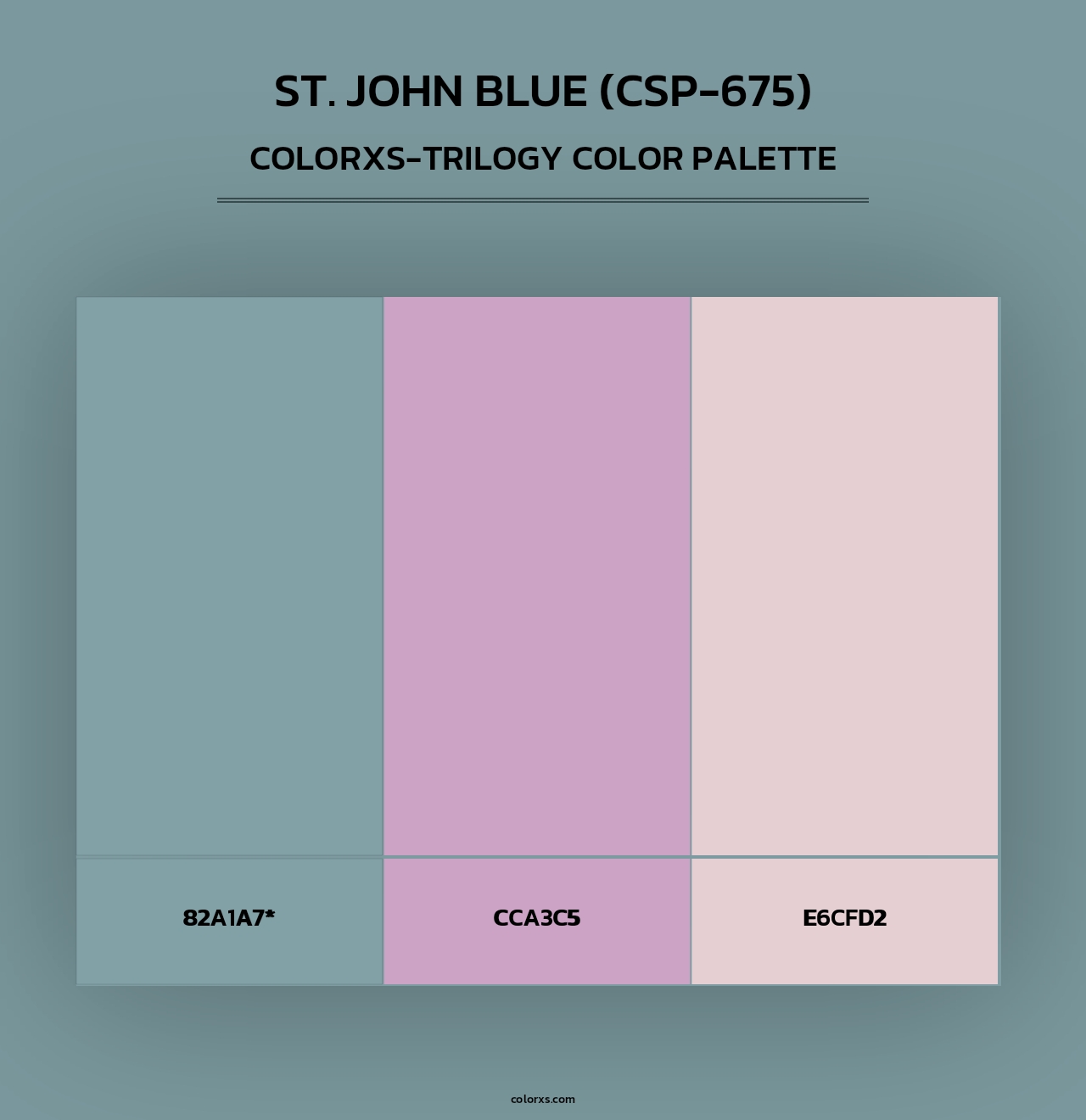 St. John Blue (CSP-675) - Colorxs Trilogy Palette