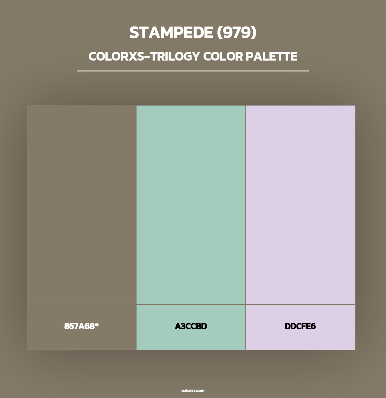 Stampede (979) - Colorxs Trilogy Palette