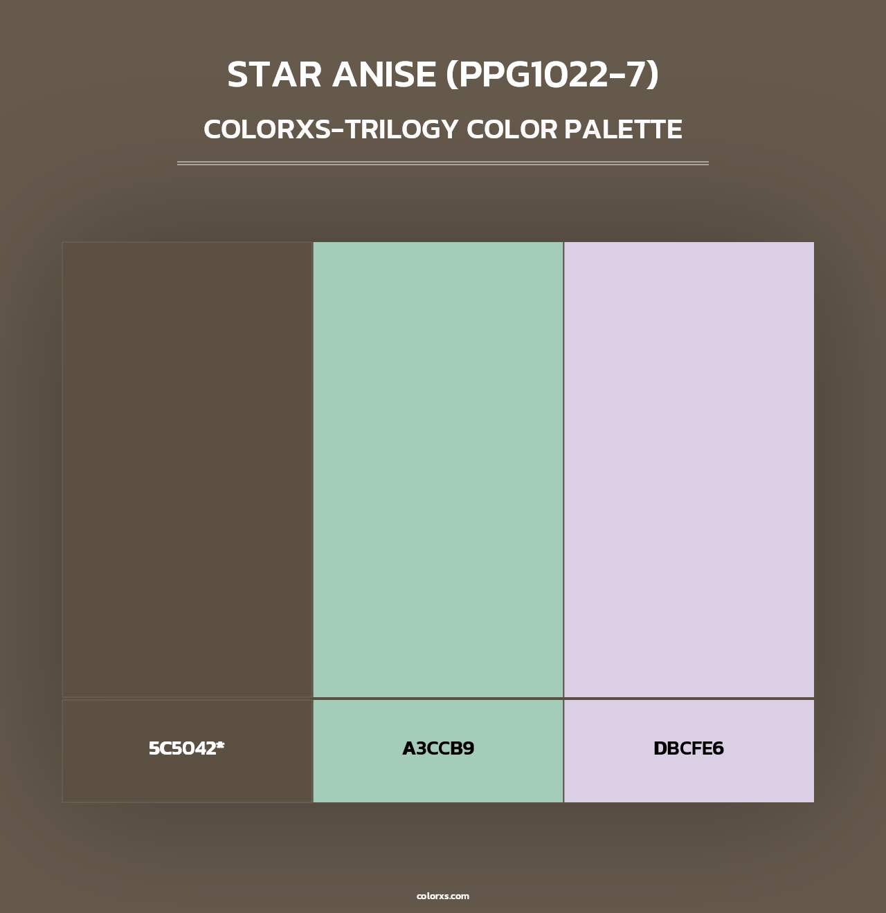 Star Anise (PPG1022-7) - Colorxs Trilogy Palette