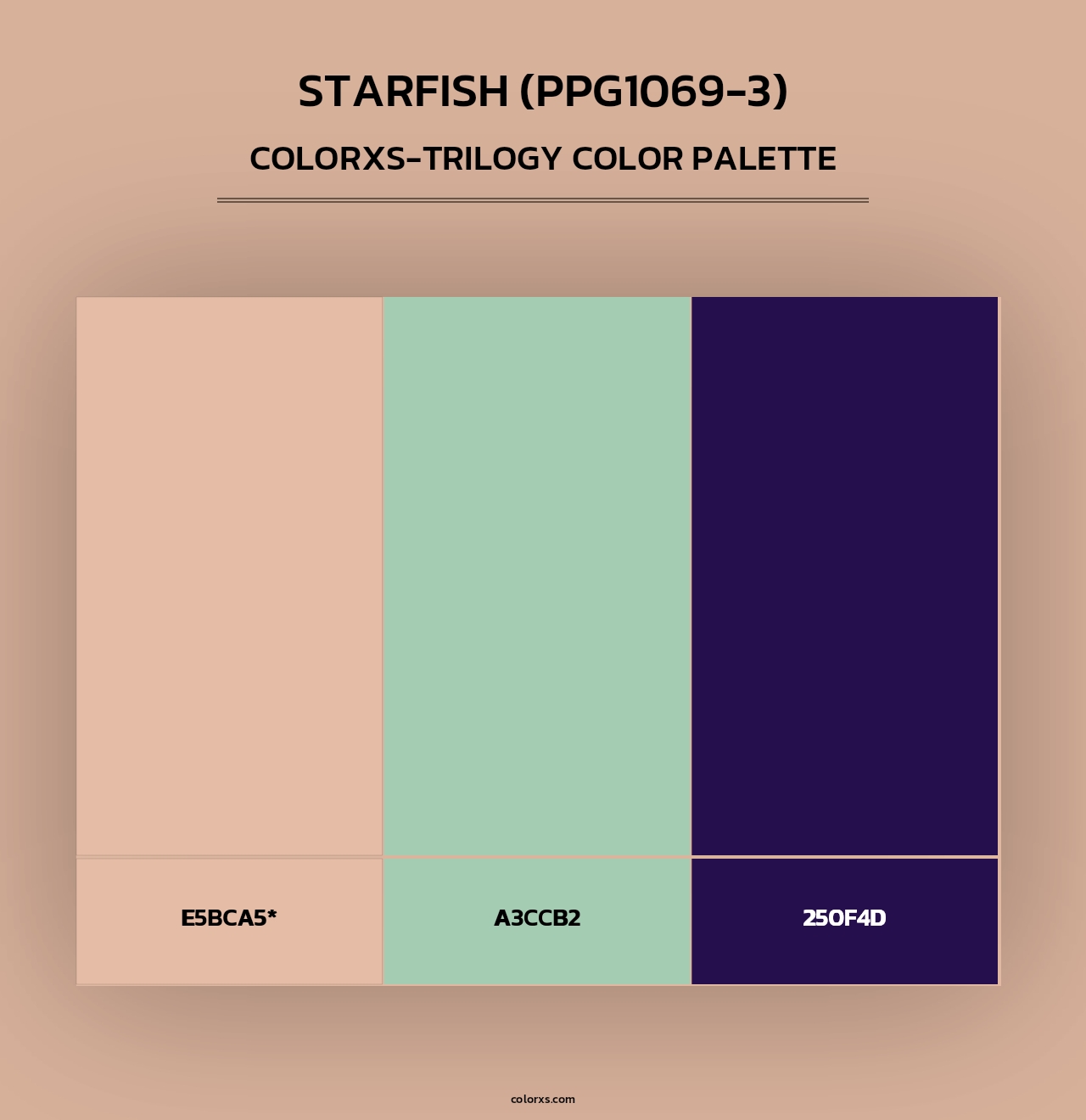 Starfish (PPG1069-3) - Colorxs Trilogy Palette