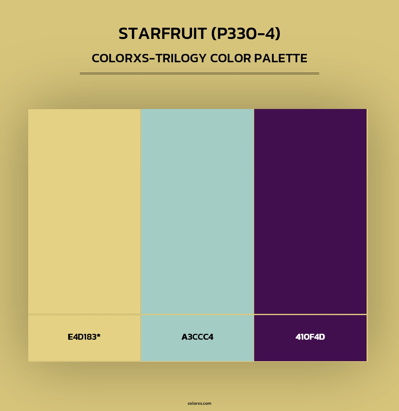 Starfruit (P330-4) - Colorxs Trilogy Palette