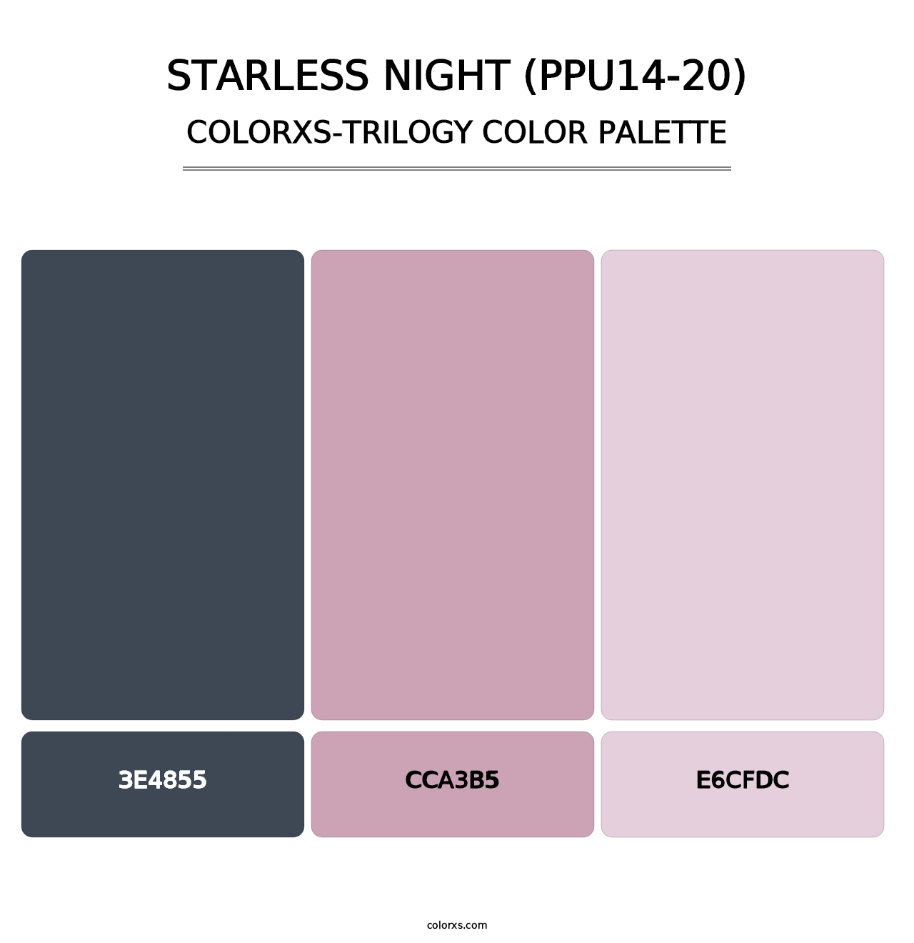 Starless Night (PPU14-20) - Colorxs Trilogy Palette