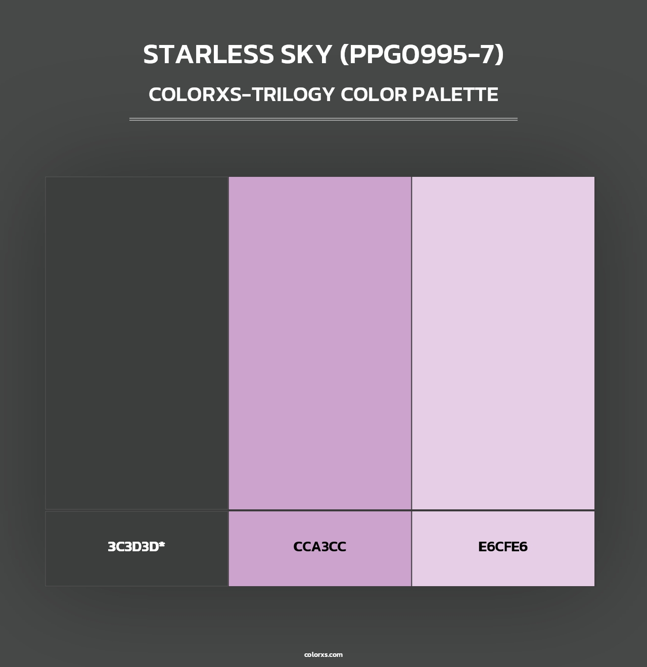 Starless Sky (PPG0995-7) - Colorxs Trilogy Palette