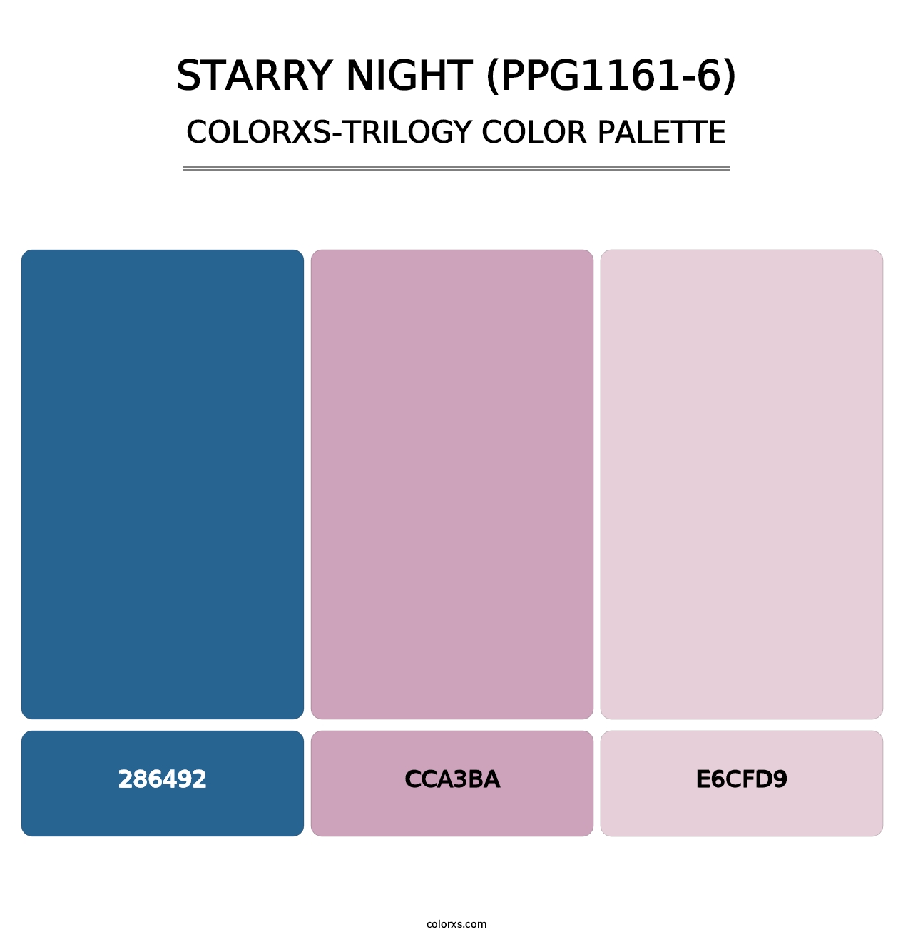 Starry Night (PPG1161-6) - Colorxs Trilogy Palette