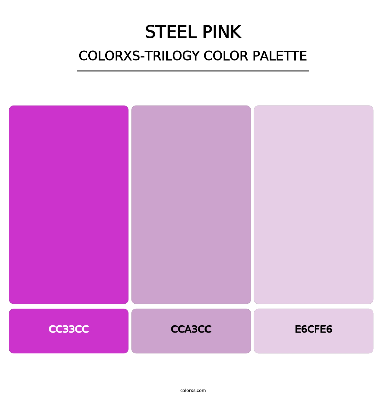 Steel Pink - Colorxs Trilogy Palette