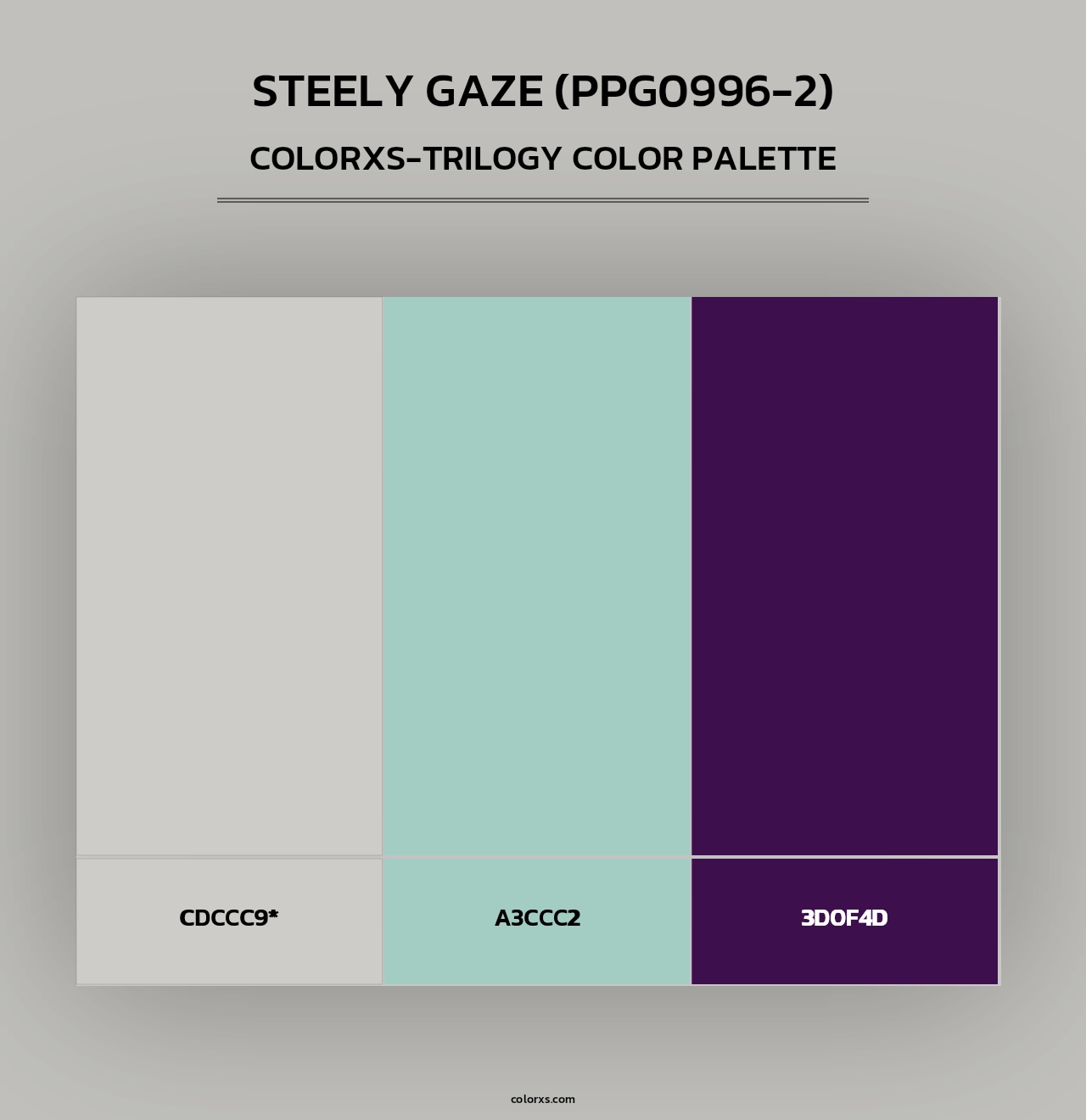 Steely Gaze (PPG0996-2) - Colorxs Trilogy Palette