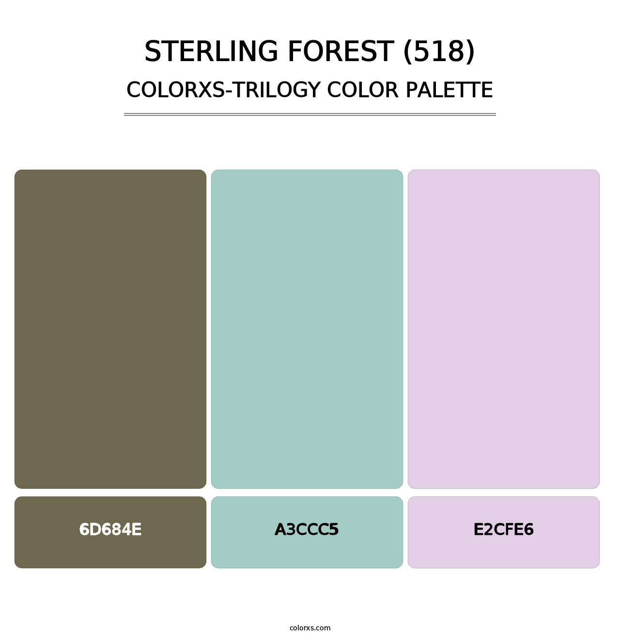 Sterling Forest (518) - Colorxs Trilogy Palette