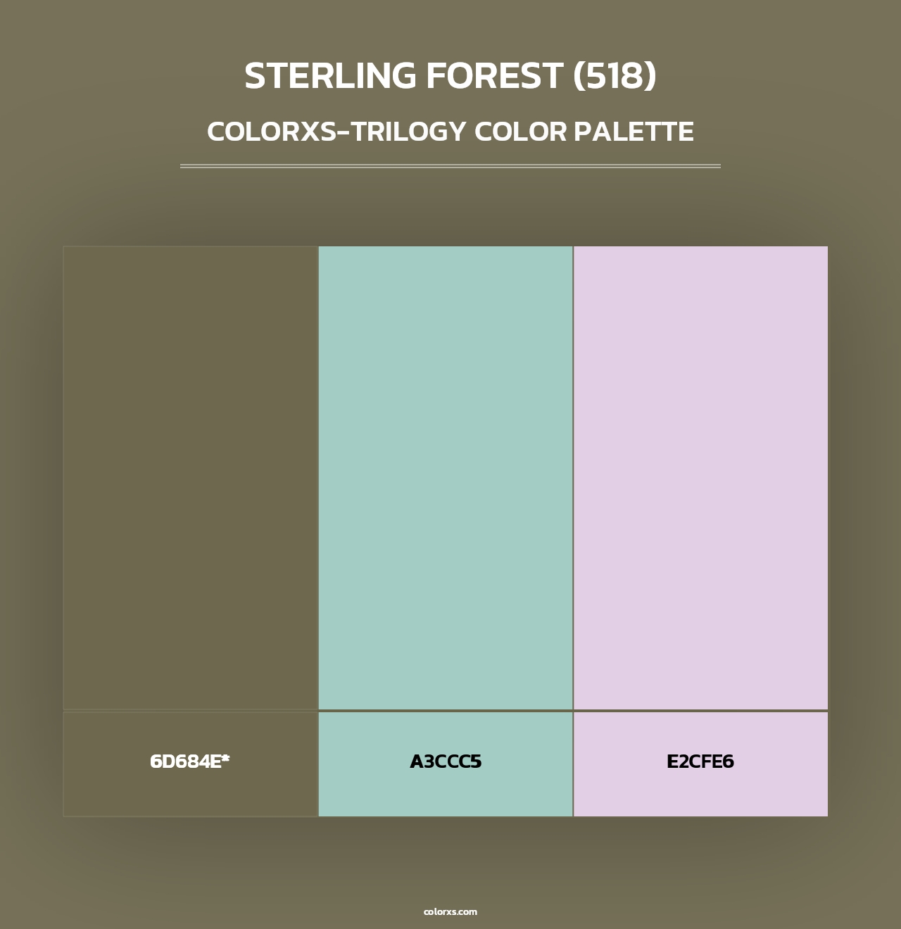 Sterling Forest (518) - Colorxs Trilogy Palette