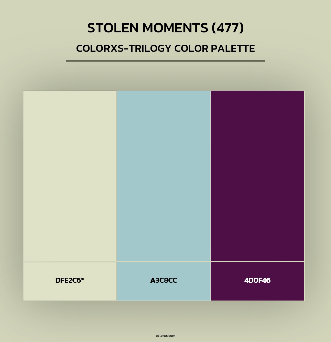 Stolen Moments (477) - Colorxs Trilogy Palette