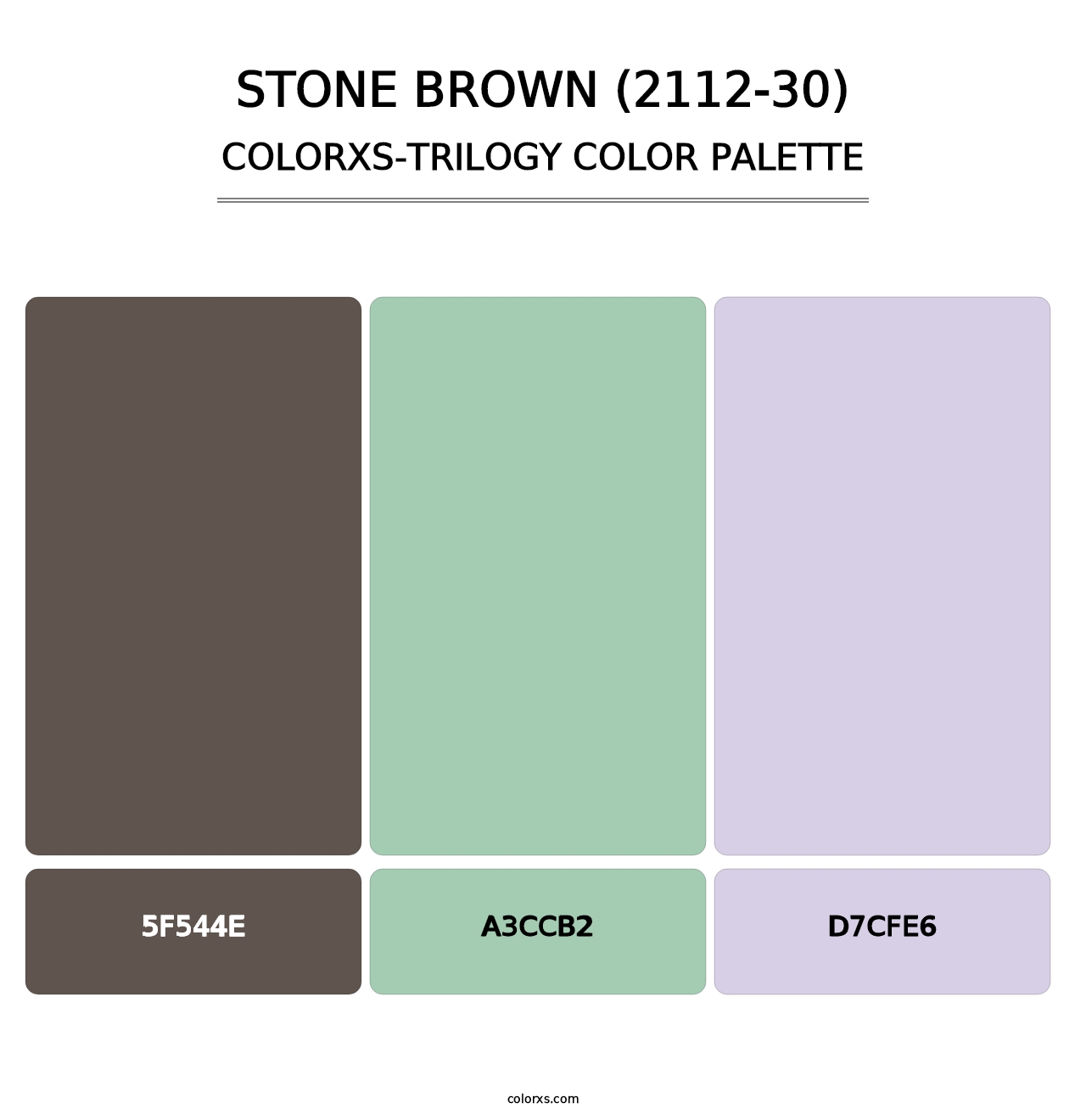 Stone Brown (2112-30) - Colorxs Trilogy Palette