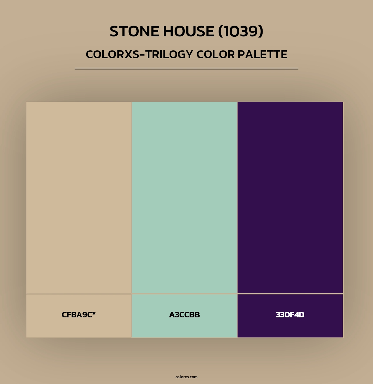 Stone House (1039) - Colorxs Trilogy Palette