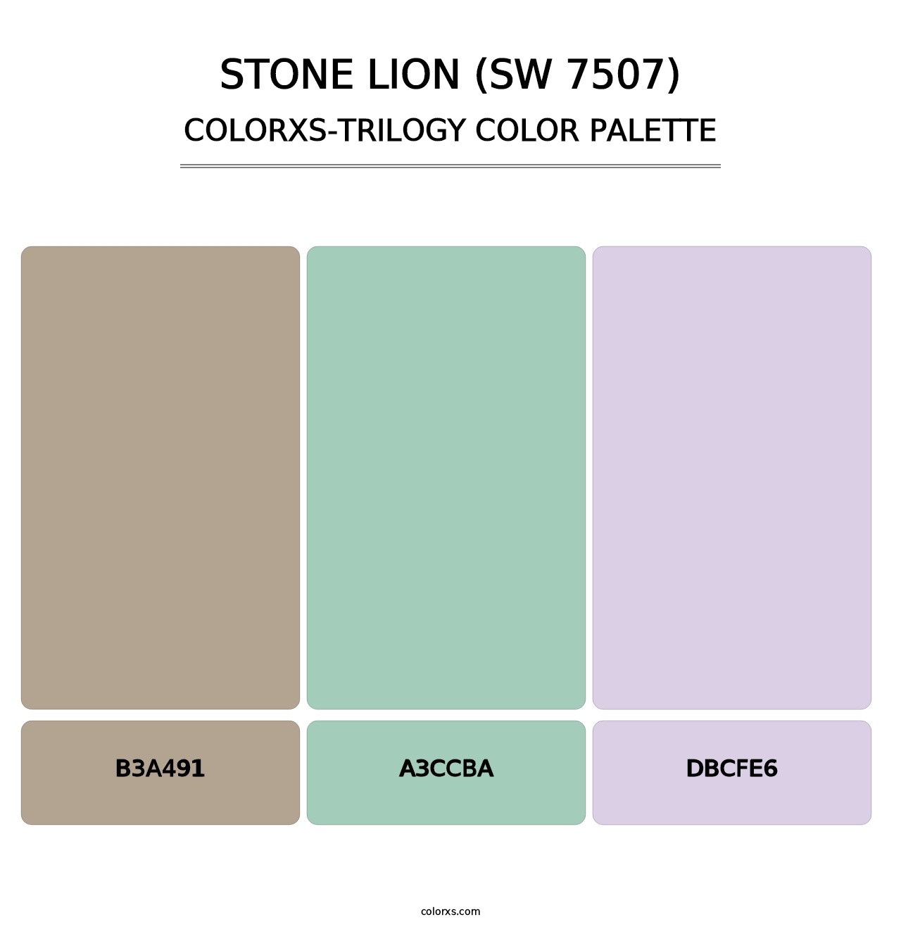 Stone Lion (SW 7507) - Colorxs Trilogy Palette