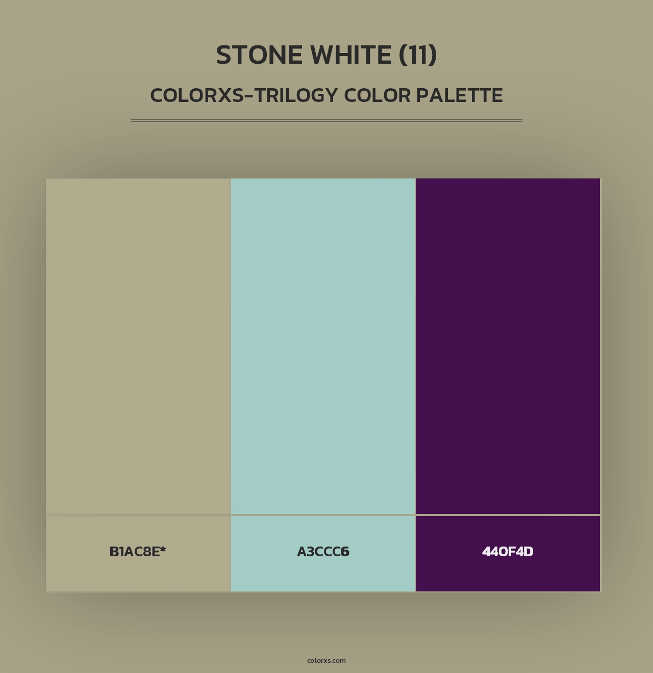 Stone White (11) - Colorxs Trilogy Palette
