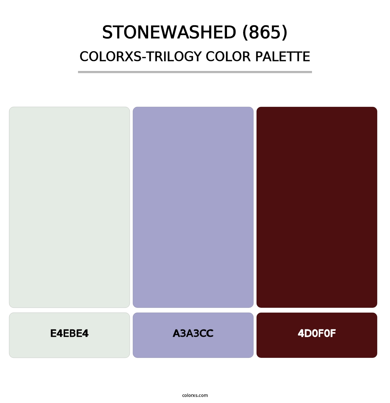 Stonewashed (865) - Colorxs Trilogy Palette