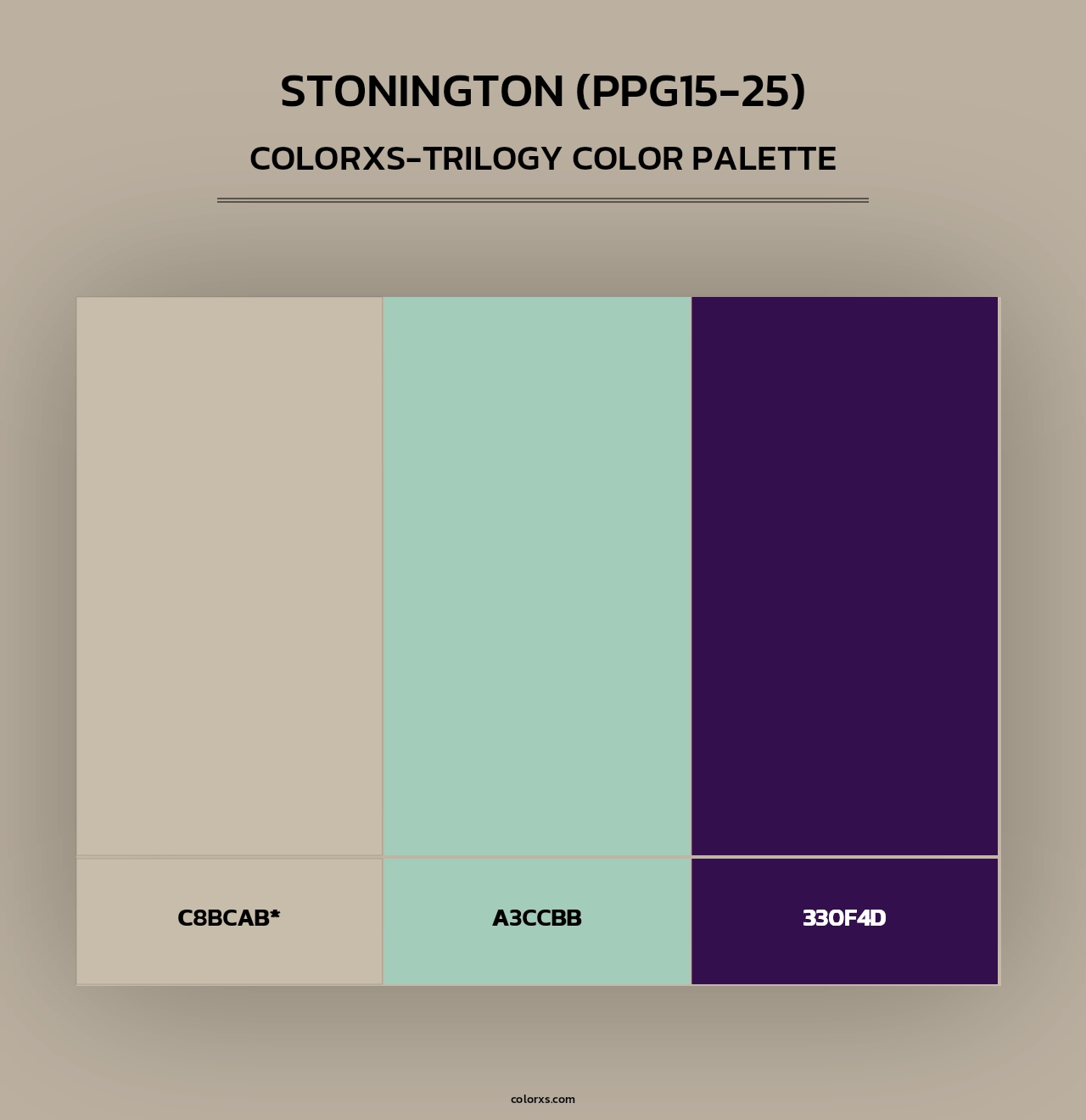 Stonington (PPG15-25) - Colorxs Trilogy Palette