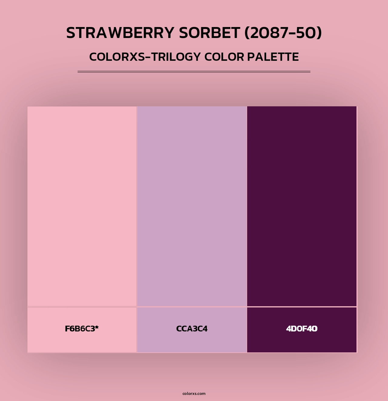 Strawberry Sorbet (2087-50) - Colorxs Trilogy Palette