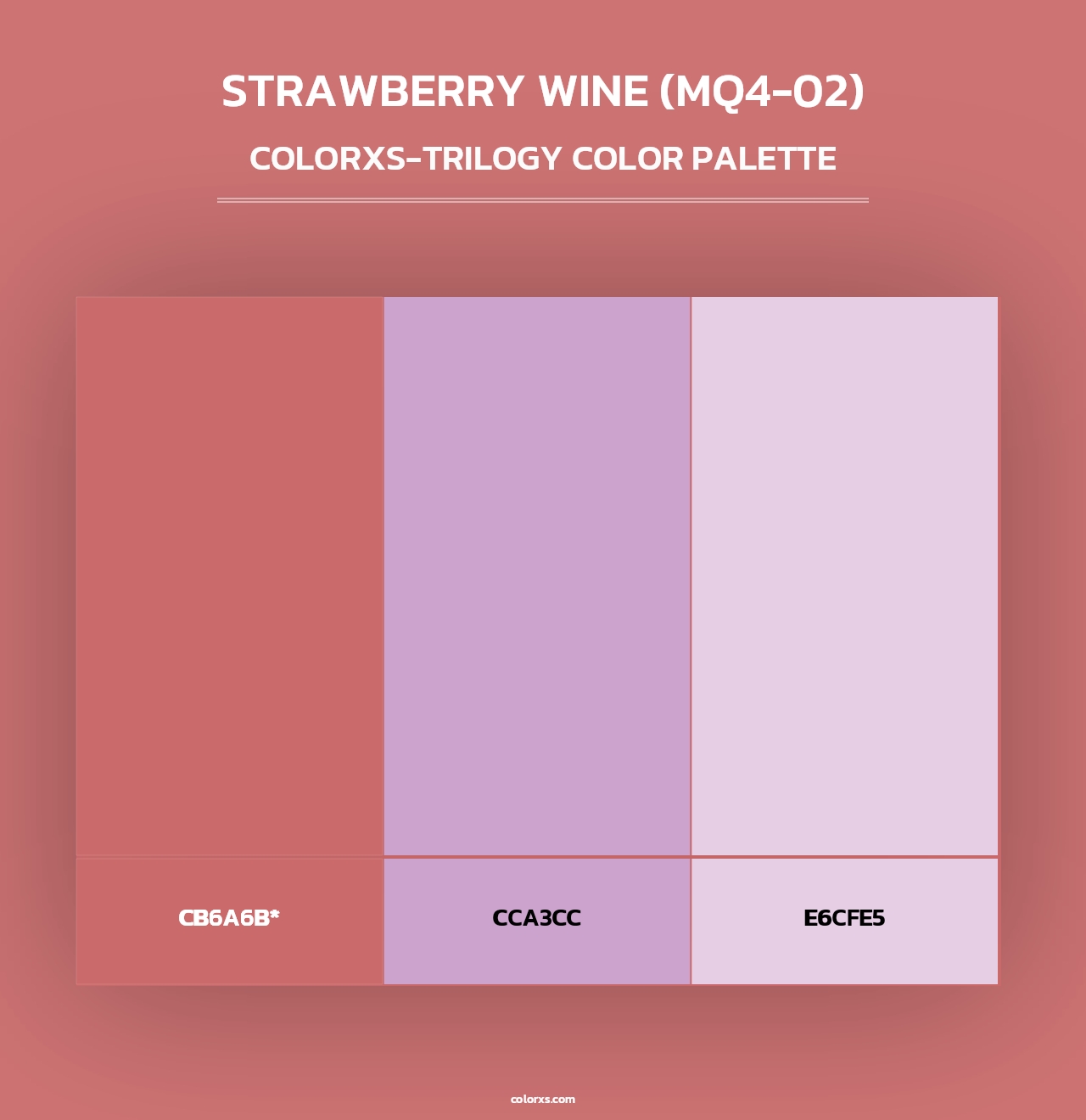 Strawberry Wine (MQ4-02) - Colorxs Trilogy Palette